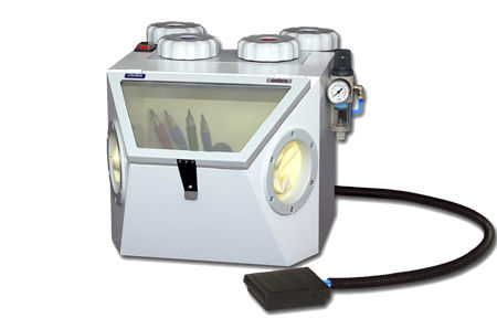 Пескоструйный аппарат с педалью - COBRA 4P - ROKO - 4 резервуара