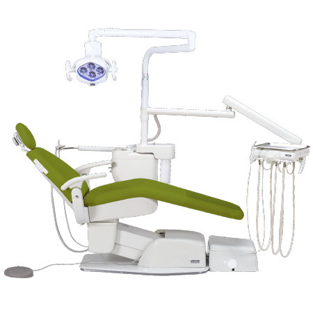 Стоматологическая установка с креслом - 8000DY POST MOUNTED - Summit Dental Systems   - с держателем инструментов / с освещением / педиатрическая