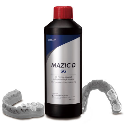 Стоматологический материал из полимера - MAZIC D SG - VERICOM Co., Ltd.   - для 3D-печати / для систем имплантов / прозрачный