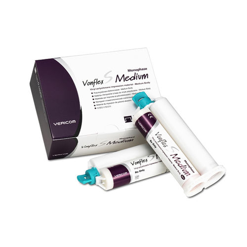 Стоматологический материал из силикона - Vonflex S  - VERICOM Co., Ltd.   - для оттискных ложек / для стоматологических вкладок / для стоматологических накладок