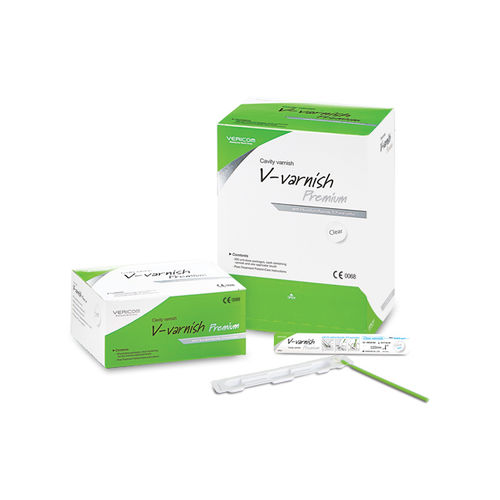 Стоматологический материал лак - V-varnishPremium	 - VERICOM Co., Ltd.   - для зубной профилактики / прозрачный