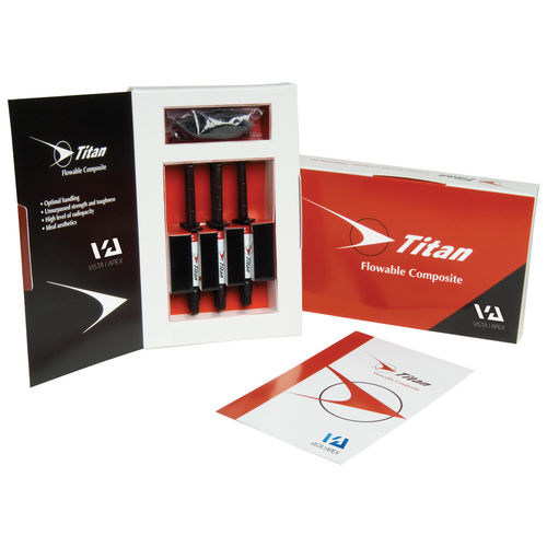 Стоматологический материал из жидкого композита - Titan  - Vista Dental Products   - для восстановления зубов / полупрозрачный / белый