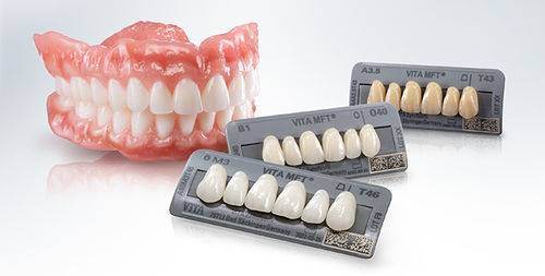 Стоматологический протез из акрила - VITA MFT® - VITA Zahnfabrik H. Rauter GmbH & Co.KG   - для передних зубов / для задних зубов / сборный