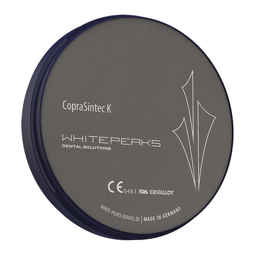 Стоматологический материал из хромированного кобальта - CopraSintec K - Whitepeaks Dental Solutions GmbH - для восстановления зубов / для фрезерования