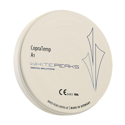 Стоматологический материал из PMMA - CopraTemp 98 - Whitepeaks Dental Solutions GmbH - для восстановления зубов / прозрачный / разноцветный