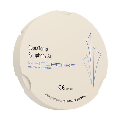 Стоматологический материал из PMMA - CopraTemp Symphony 95 - Whitepeaks Dental Solutions GmbH - для восстановления зубов / для зубных коронок / для зубных мостов