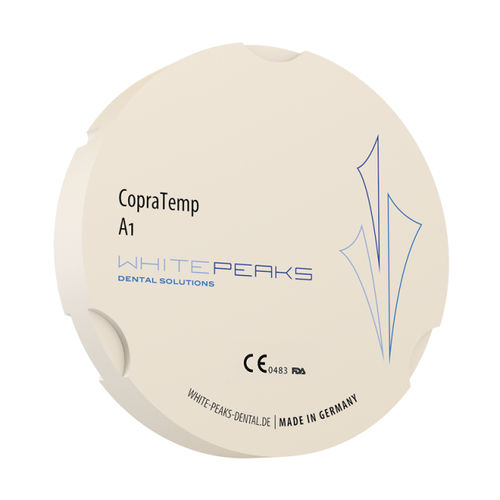 Стоматологический материал из PMMA - CopraTemp 95 - Whitepeaks Dental Solutions GmbH - для восстановления зубов / для зубных коронок / для зубных мостов