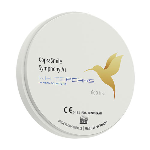 Циркониевый стоматологический материал - CopraSmile Symphony 98 - Whitepeaks Dental Solutions GmbH - для восстановления зубов / для задних зубов / для передних зубов