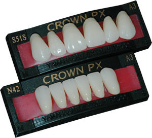 Стоматологический протез из полимера - CROWN PX  - YAMAHACHI DENTAL MFG., CO.   - для передних зубов