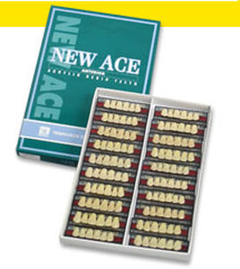 Стоматологический протез из акрила - NEW ACE ANTERIOR - YAMAHACHI DENTAL MFG., CO.   - для передних зубов
