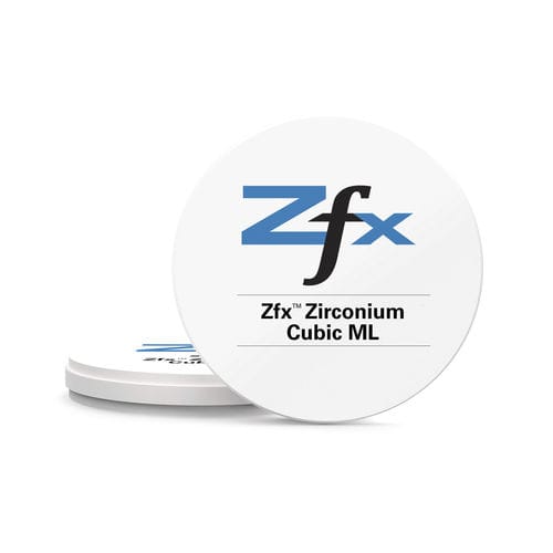 Стоматологический материал из циркония - Cubic ML - Zfx GmbH - для зубных мостов / для зубных коронок / для стоматологических вкладок