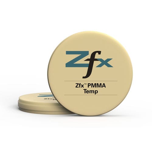 Стоматологический материал из PMMA - Temp - Zfx GmbH - для зубных мостов / для зубных коронок / твердый