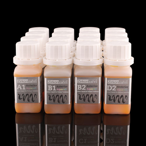 Стоматологический материал для стоматологической лаборатории - Colour Liquid Prettau® 4 Anterior® Aquarell - Zirkonzahn - жидкость / предокрашенный