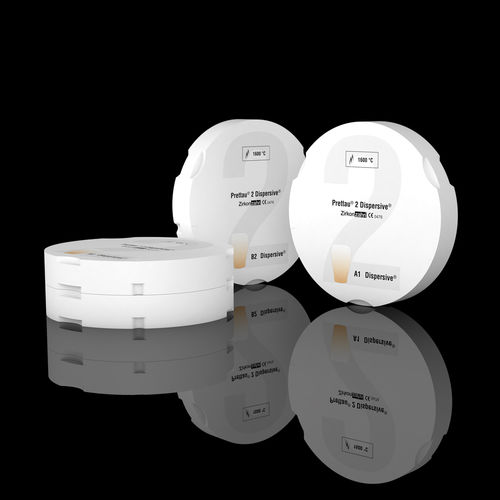 Циркониевый стоматологический материал - Prettau® 2 Dispersive® - Zirkonzahn - для восстановления зубов / полупрозрачный / биосовместимый