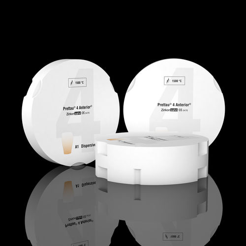 Циркониевый стоматологический материал - Prettau® 4 Anterior® Dispersive® - Zirkonzahn - для зубных виниров / для стоматологических вкладок / для стоматологических накладок