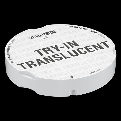 Стоматологический материал из полимера - Try-In Translucent - Zirkonzahn - для восстановления зубов