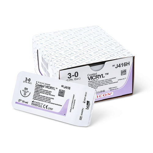 Шовный материал рассасывающийся - VICRYL™ - Ethicon - 10-0 / 9-0 / 8-0