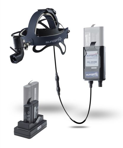 Хирургический налобный осветитель - SSL-9500 - Sunoptics Surgical - LED / с заряжаемым аккумулятором / с переносным источником света