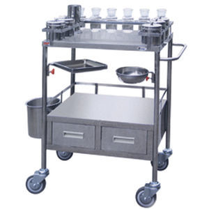 Медицинская тележка - MS-33 - Medical Master Co., Ltd - для перевязки / из нержавеющей стали / с подносом