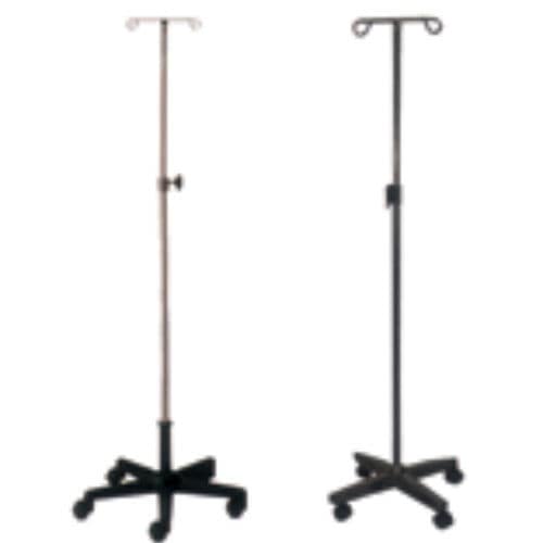 Стойка для сыворотки на роликах - MS-23 - Medical Master Co., Ltd - 2 крюка / из нержавеющей стали