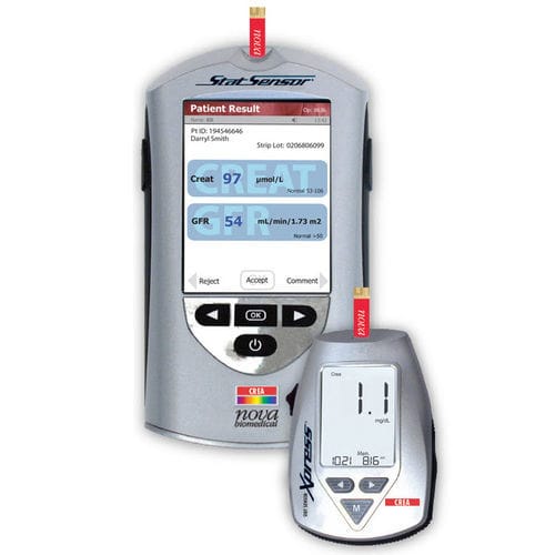 POC - анализатор в реальном времени - StatSensor® - Nova Biomedical - для заболеваний почек / креатинин / крови
