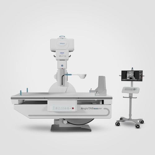 Цифровой система рентгено- и флюороскопии - AngioTab 9030 DRF - Allengers Medical Systems - для флюороскопии / для многофункциональной радиографии / с наклонным столом