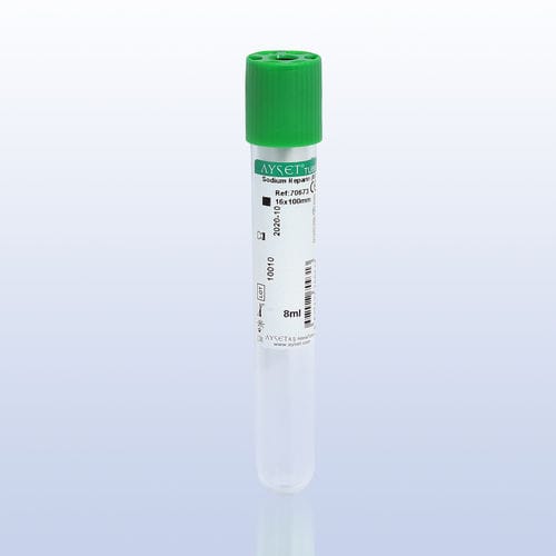 Лабораторная пробоотборная трубка - 7067 series - AYSET TIBBI ÜRÜNLER VE PLASTIK TEKSTIL ELEKTRONIK GIDA TEMIZLIK MADDELERI SAN AS - цилиндрическая / цельной крови / из ПЭТФ