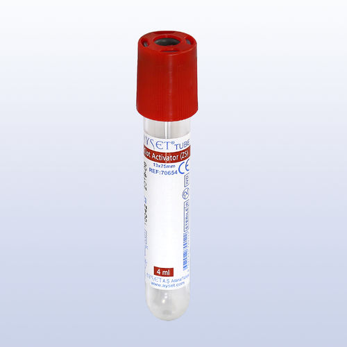 Лабораторная пробоотборная трубка - 81185 - AYSET TIBBI ÜRÜNLER VE PLASTIK TEKSTIL ELEKTRONIK GIDA TEMIZLIK MADDELERI SAN AS - цилиндрическая / цельной крови / из ПЭТФ