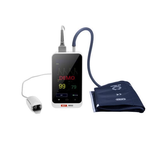Монитор пациента носимый - M860 - Guangdong Biolight Meditech - портативный / частоты сердечных сокращений / неинвазивного артериального давления