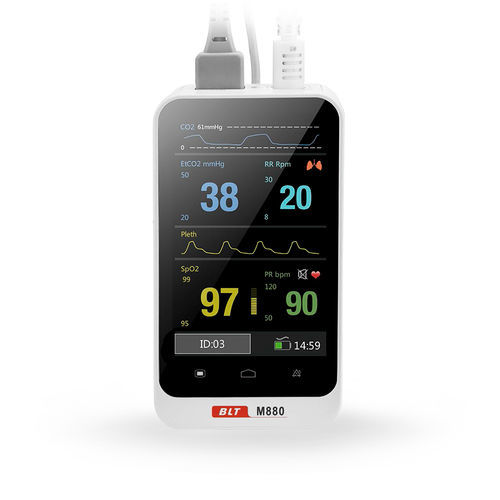Портативный монитор пациента - M880 - Guangdong Biolight Meditech - EtCO2 / SpO2 / для интенсивной терапии