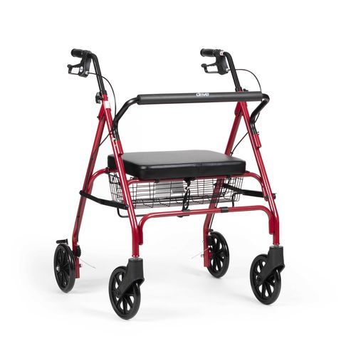 4-колесный ролятор - Heavy Duty  - Drive DeVilbiss Europe - бариатрический / с сиденьем / с корзиной