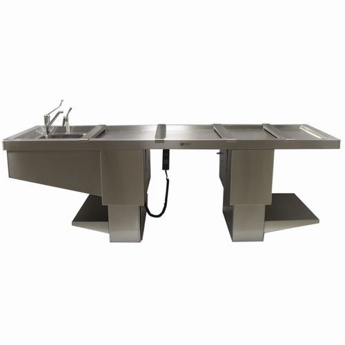 Стол для аутопсии - 3850 - EIHF-ISOFROID - прямоугольный / бариатрический / с регулируемой высотой