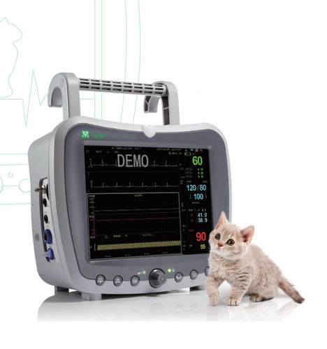 Переносной многопараметрический монитор пациента - G3H-Vet - General Meditech - компактный / для ЭКГ / RESP