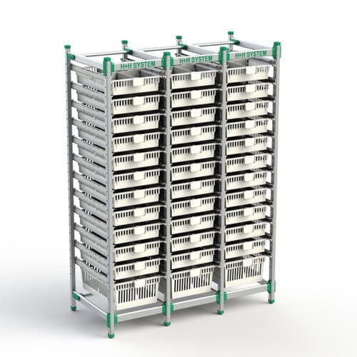 Многофункциональная полка - FlexShelf - H+H SYSTEM GmbH - из алюминия / настенная / модульная