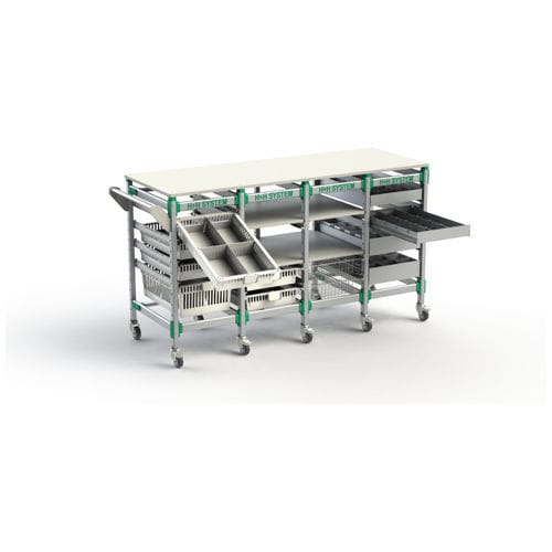 Многофункциональная полка - FlexShelf - H+H SYSTEM GmbH - из алюминия / модульная