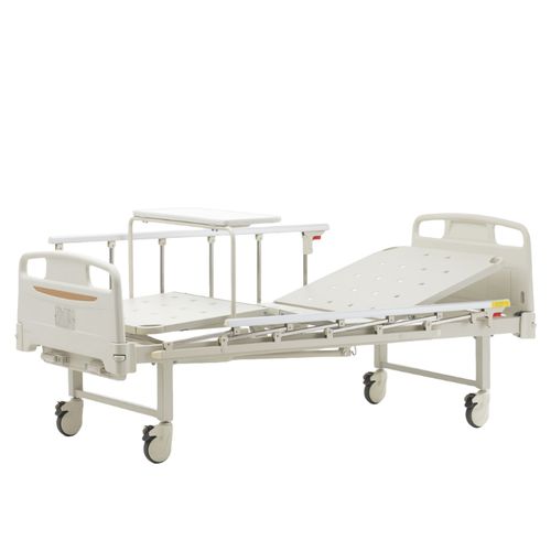 Кровать для больниц - B-12 - Hebei Pukang Medical Instruments - ручная / с фиксированной высотой / на роликах