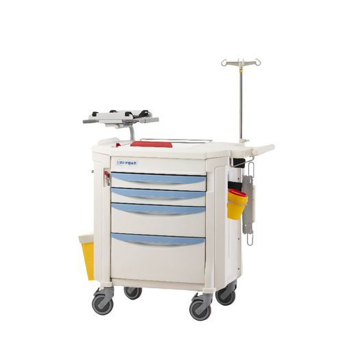 Медицинская тележка - F-47 - Hebei Pukang Medical Instruments - для медицинских приборов / для аптеки / многофункциональная