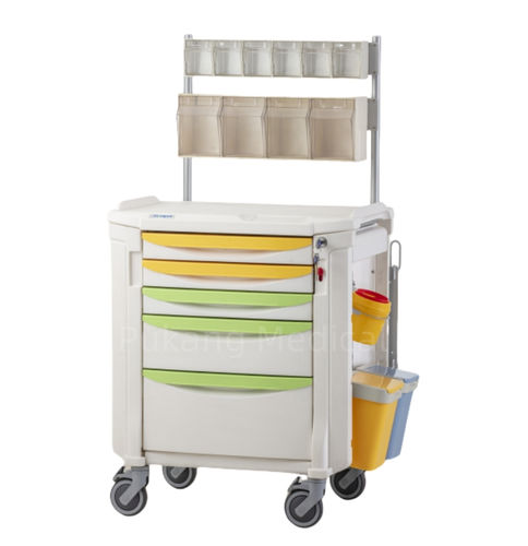 Тележка для больниц - F-63 - Hebei Pukang Medical Instruments - для неотложной помощи / для анестезии / для инструментов