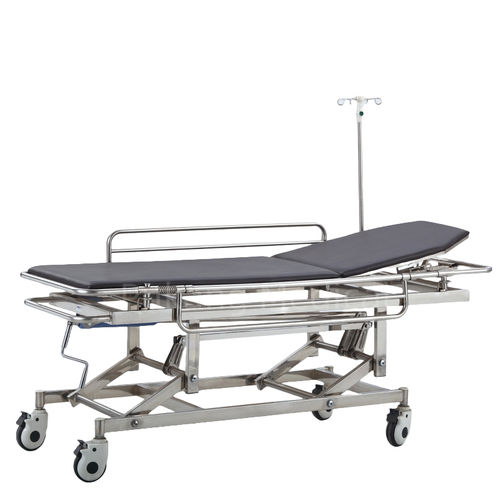 Транспортная тележка-каталка - E-5 - Hebei Pukang Medical Instruments - для неотложной помощи / ручная / с регулируемой высотой