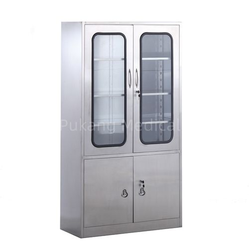 Шкаф для больниц - G-9 - Hebei Pukang Medical Instruments - с полкой / с дверью / из нержавеющей стали