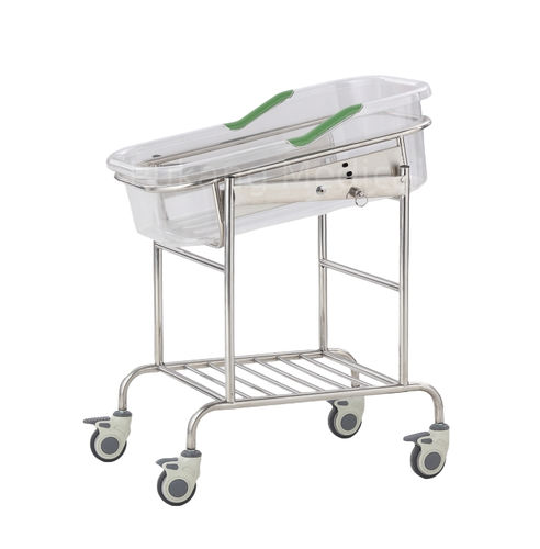 Наклонная медицинская люлька - B-36 - Hebei Pukang Medical Instruments - на роликах / из нержавеющей стали / прозрачная