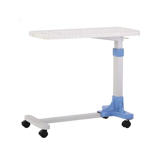 Прикроватный столик с регулируемой высотой - T-33 - Hebei Pukang Medical Instruments - на роликах / с ручным приводом