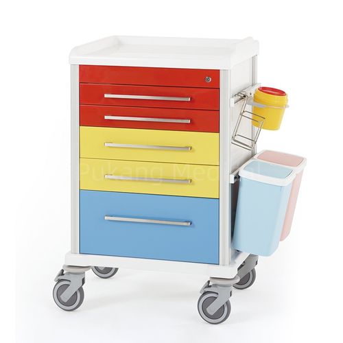 Медицинская тележка - F-60 - Hebei Pukang Medical Instruments - для анестезии / для общего применения / транспортная
