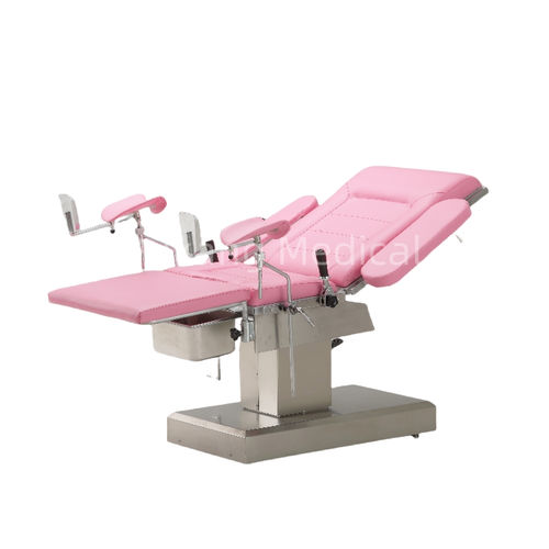 Гинекологический диагностический стол - B-45 - Hebei Pukang Medical Instruments - ручной / с регулируемой высотой / с регулируемой спинкой