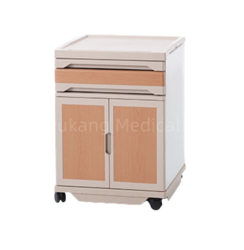 Прикроватный столик на роликах - D-19 - Hebei Pukang Medical Instruments - с выдвижными ящиками