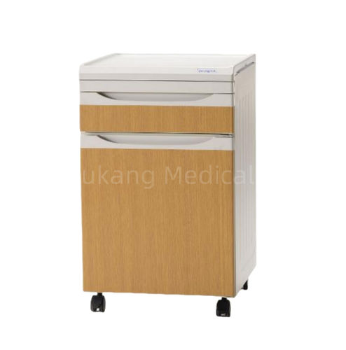 Прикроватный столик на роликах - D-23 - Hebei Pukang Medical Instruments - с выдвижными ящиками