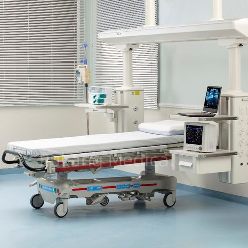 Тележка-каталка для неотложной помощи - E-8 - Hebei Pukang Medical Instruments - гидравлическая / Тренделенбург / обратный Тренделенбург