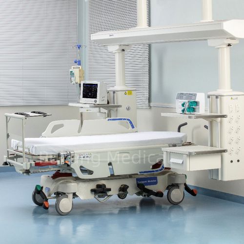 Транспортная тележка-каталка - E-10 - Hebei Pukang Medical Instruments - для неотложной помощи / ручная