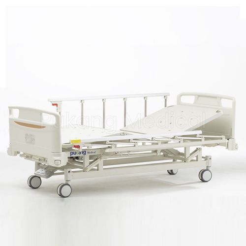 Кровать для больниц - A-5 - Hebei Pukang Medical Instruments - ручная / с регулируемой высотой / на роликах