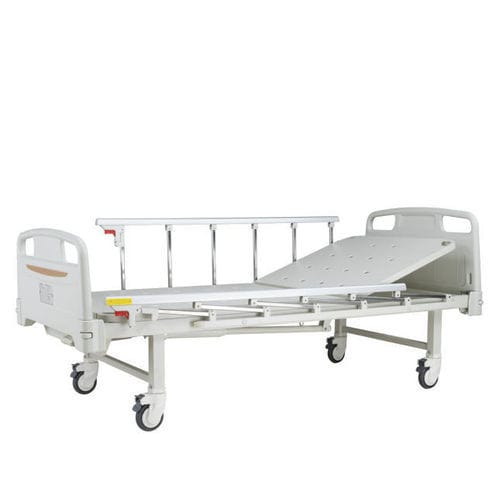 Кровать для больниц - B-21-1 - Hebei Pukang Medical Instruments - ручная / с фиксированной высотой / на роликах